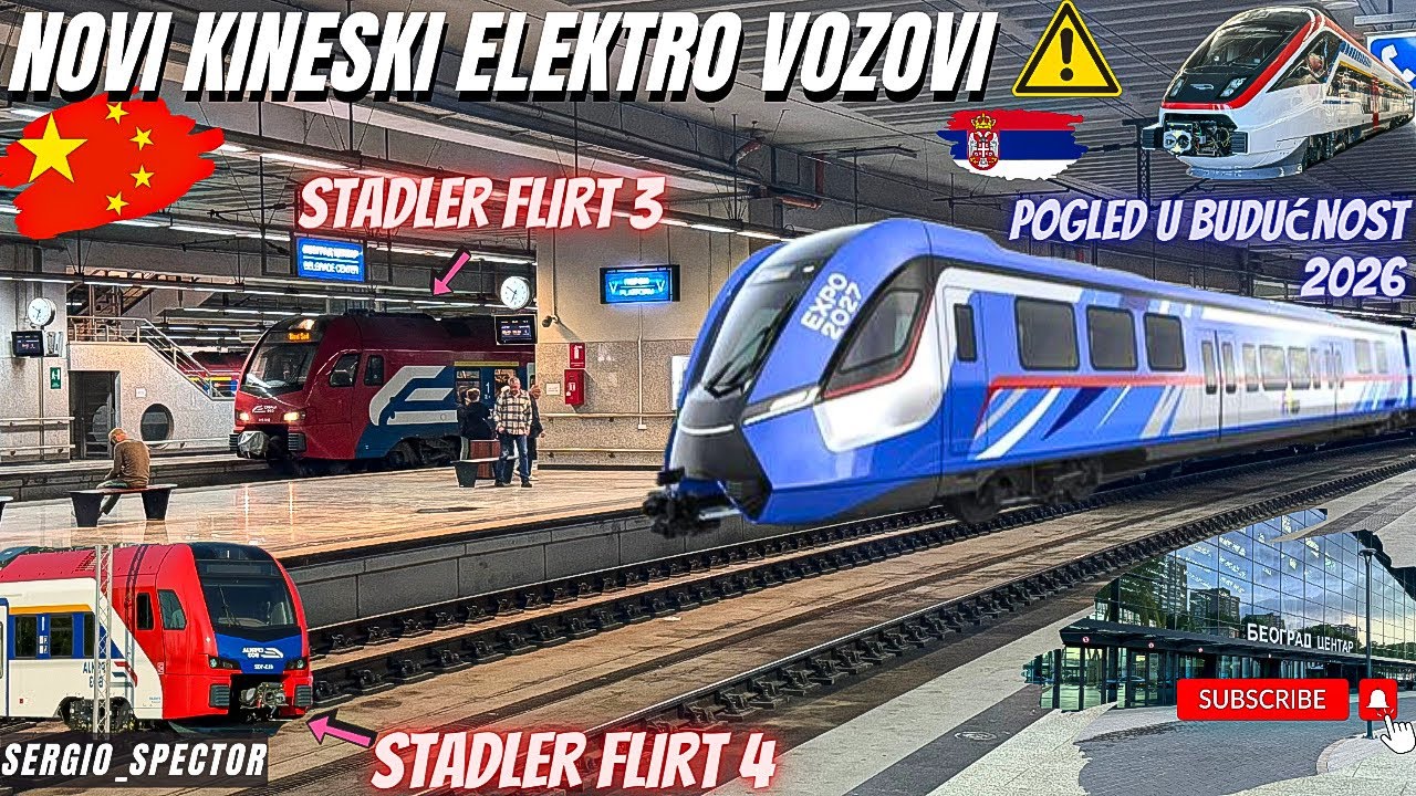 Potpisan Ugovor za kupovinu devet VOZOVA za brzine od 120 km/h, CRRC brzi kineski voz #beograd