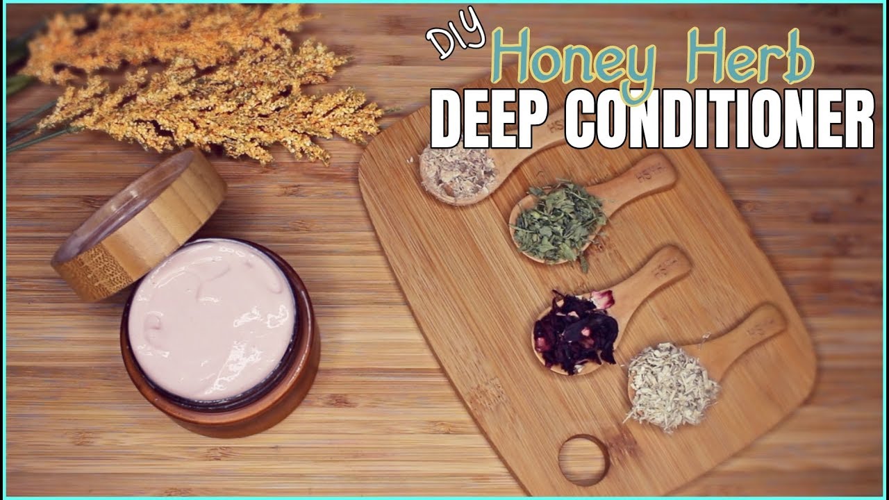 DIY Honey Herb Deep Conditioner 🍯| INTENSIVE HYDRATION & HEALING