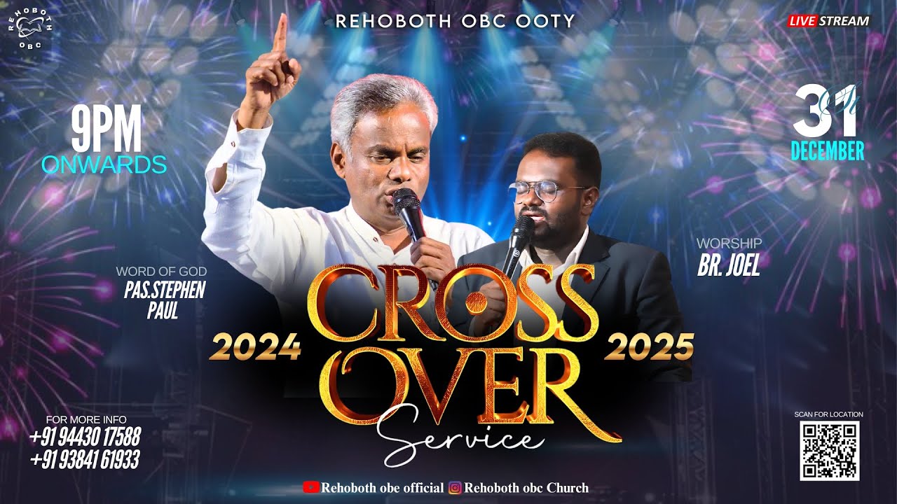 New Year Crossover service 2024-2025 | Prophetic Worship and Word |  Pr. Stephen Paul | Bro. S. Joel