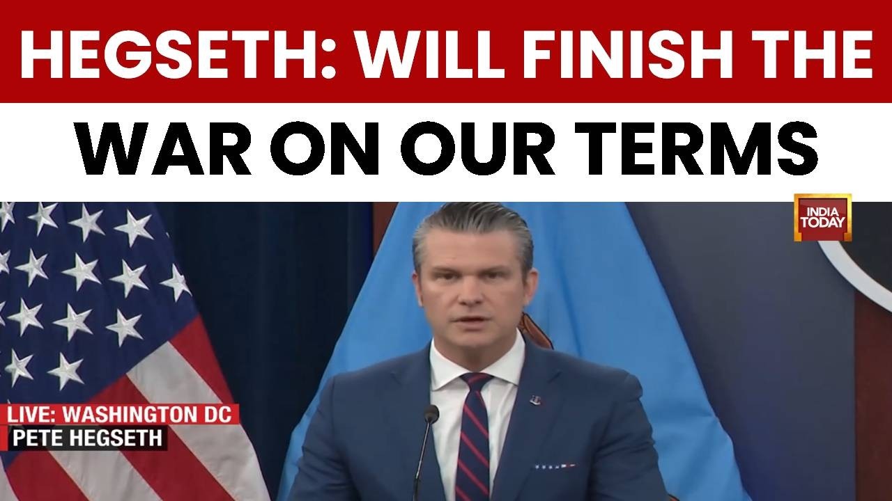 US Secretary Of War Pete Hegseth: 'We Fight To Win And We Don't Waste Time Or Lives' In Iran Op