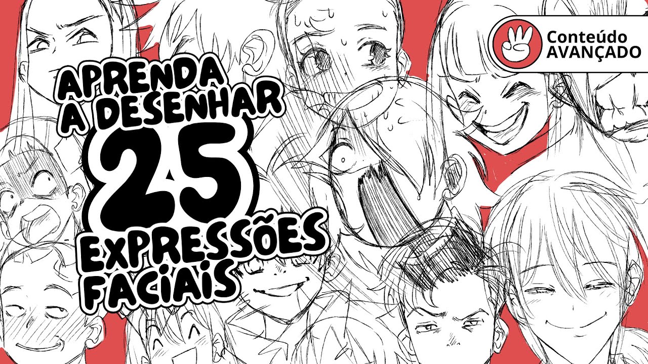 Aprenda a Desenhar 25 Expressões Faciais (Avançado)