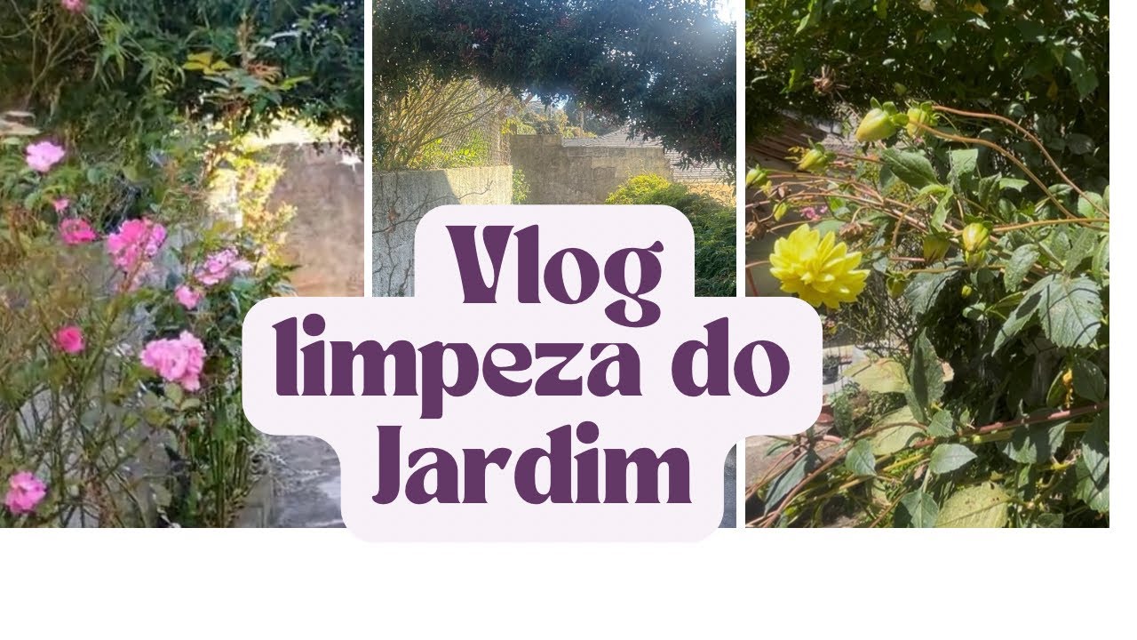 Vlog de hoje: Limpeza do Jardim 🍃