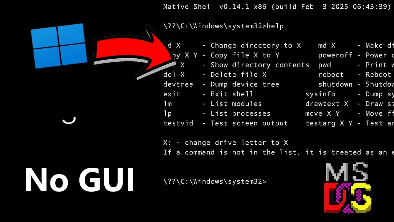 Windows 11 without GUI