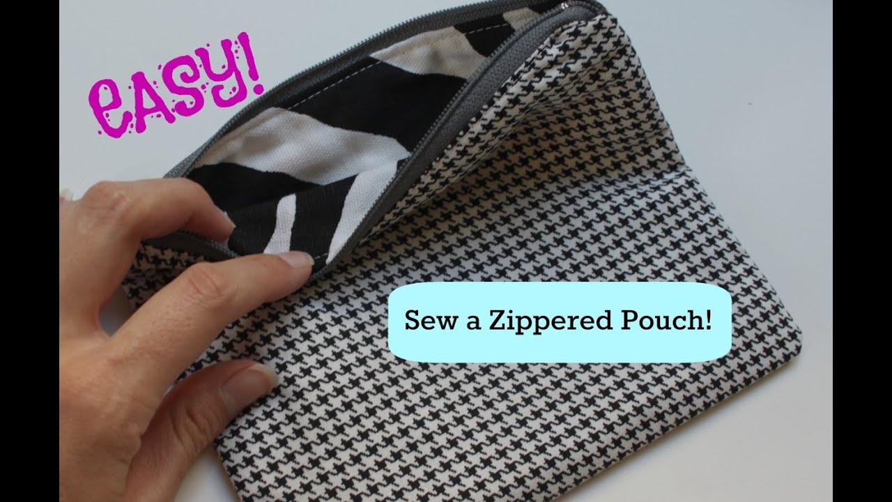 How to Sew a Basic Zippered Pouch