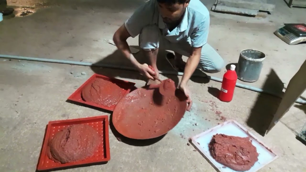 কি ভাবে পার্কিং টাইলস তৈরি করা হয়| to make parking tiles | Ranga Bhai