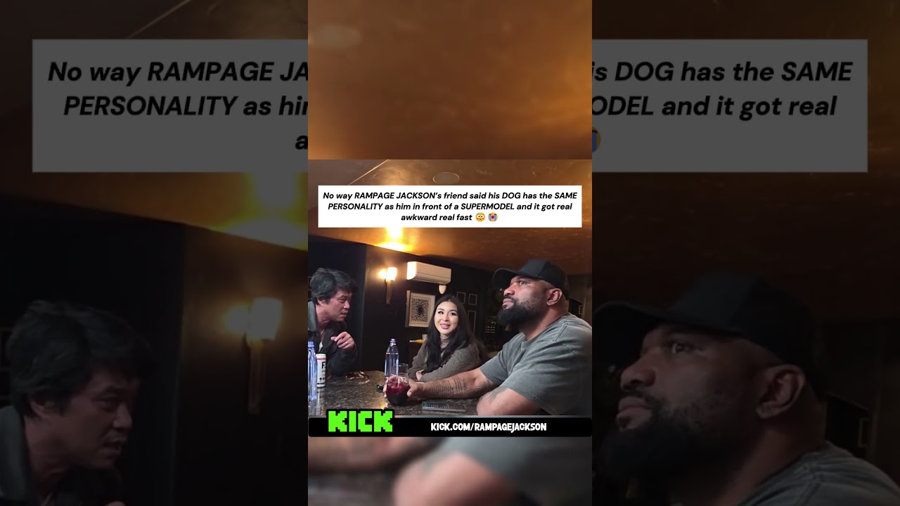 No way RAMPAGE JACKSON’s friend said his DOG has the SAME PERSONALITY as him in front of a SUPER