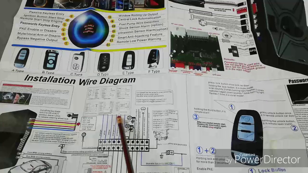 Cardot شرح تركيب بصمة وتشغيل السيارة بالجوال - كامري 2011