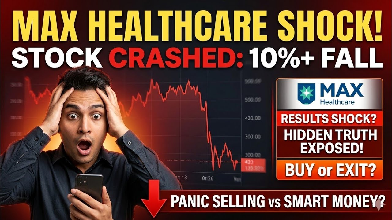1️⃣ Max Healthcare Share Crash Today 😱 Biggest Reason Behind 10% Fall Explained!