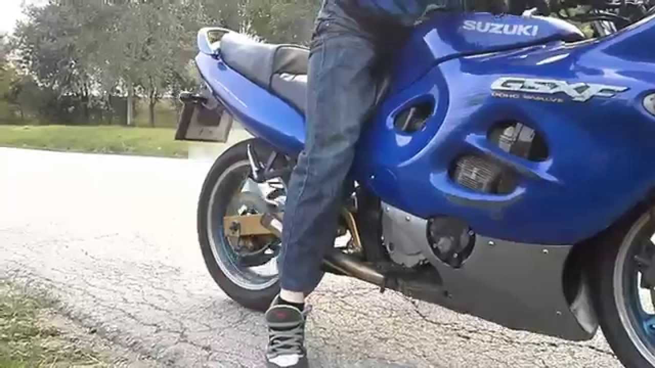 GSXF 600 Burnout without exhaust