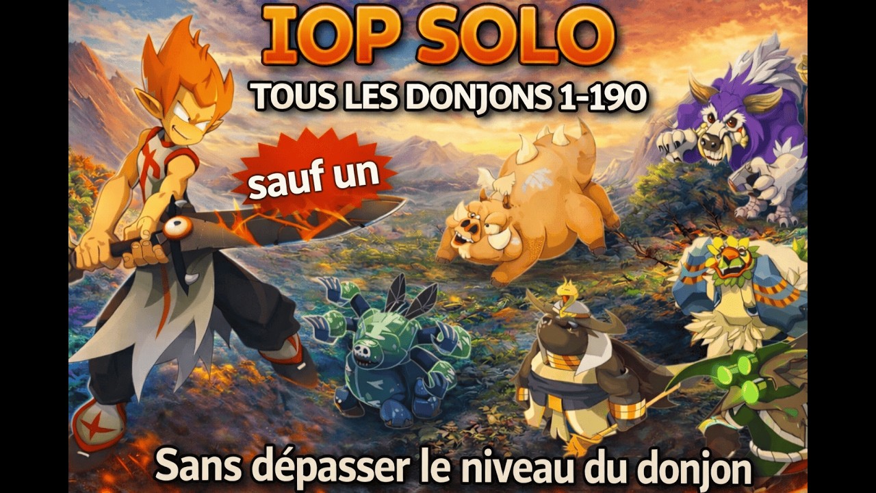 IOP SOLO - Les donjons 1 à 190 - DOFUS