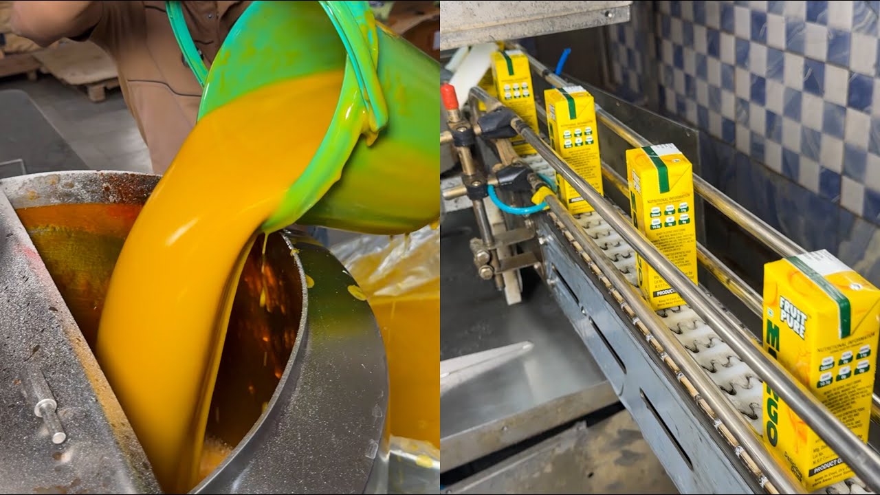 Is this how healthy tetra pack Mango juices are manufactured?
