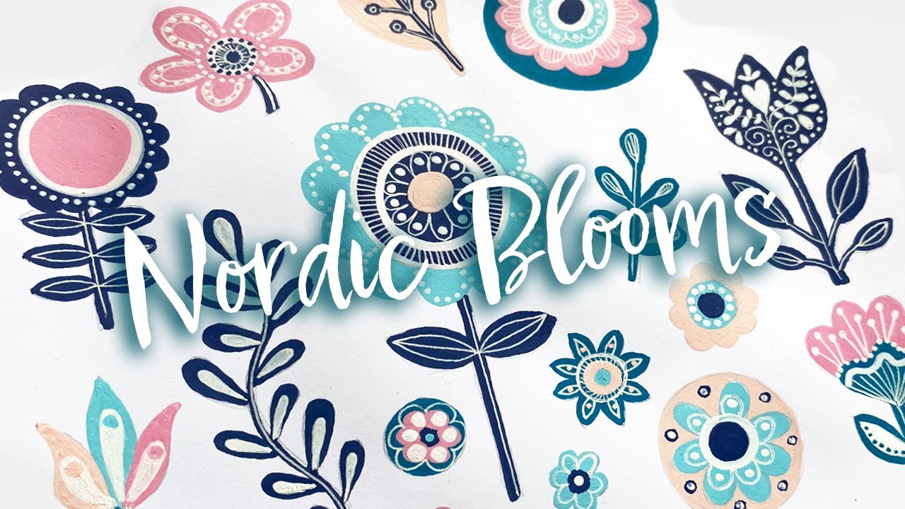 DIY Nordic blooms 🌸🩵✨