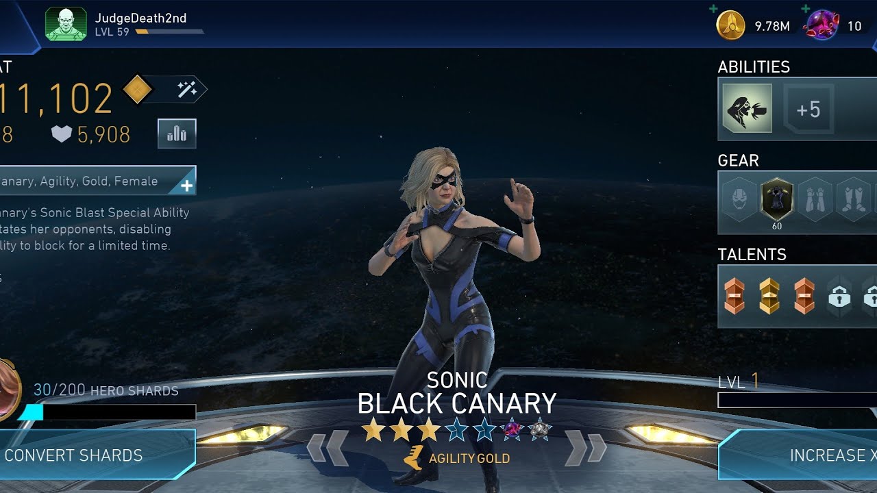 Injustice 2 mobile. Road to 100mil TTV f2p. Day 73 unlocking Sonic Black Canary
