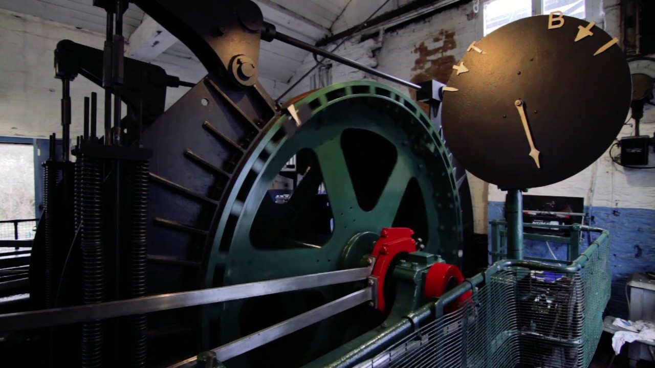 Epic Steam Winding Engine running full speed at Caphouse Colliery