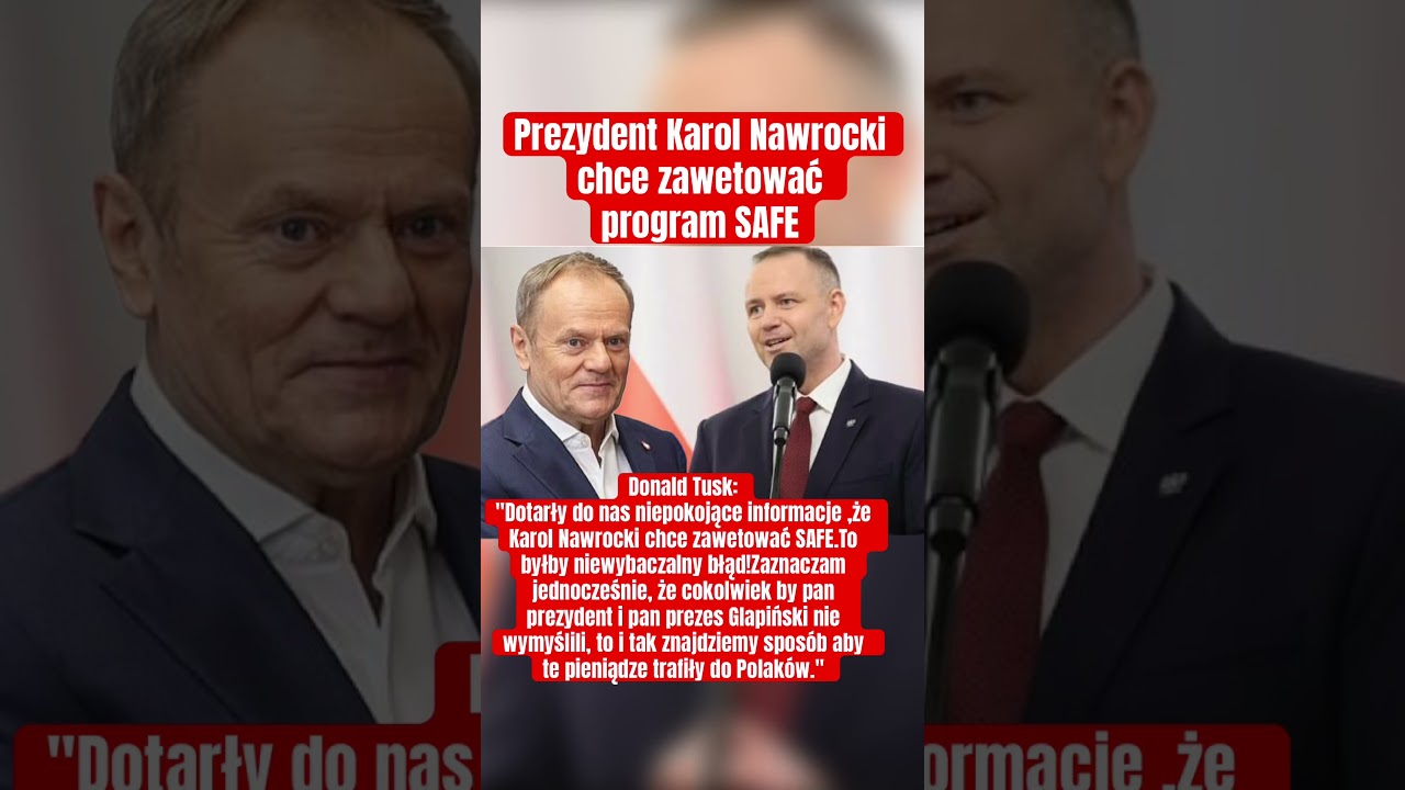 Prezydent Zewetuje program SAFE? 🇵🇱👏🏽 #safe #prezydent #karolnawrocki #nawrocki #donaldtusk