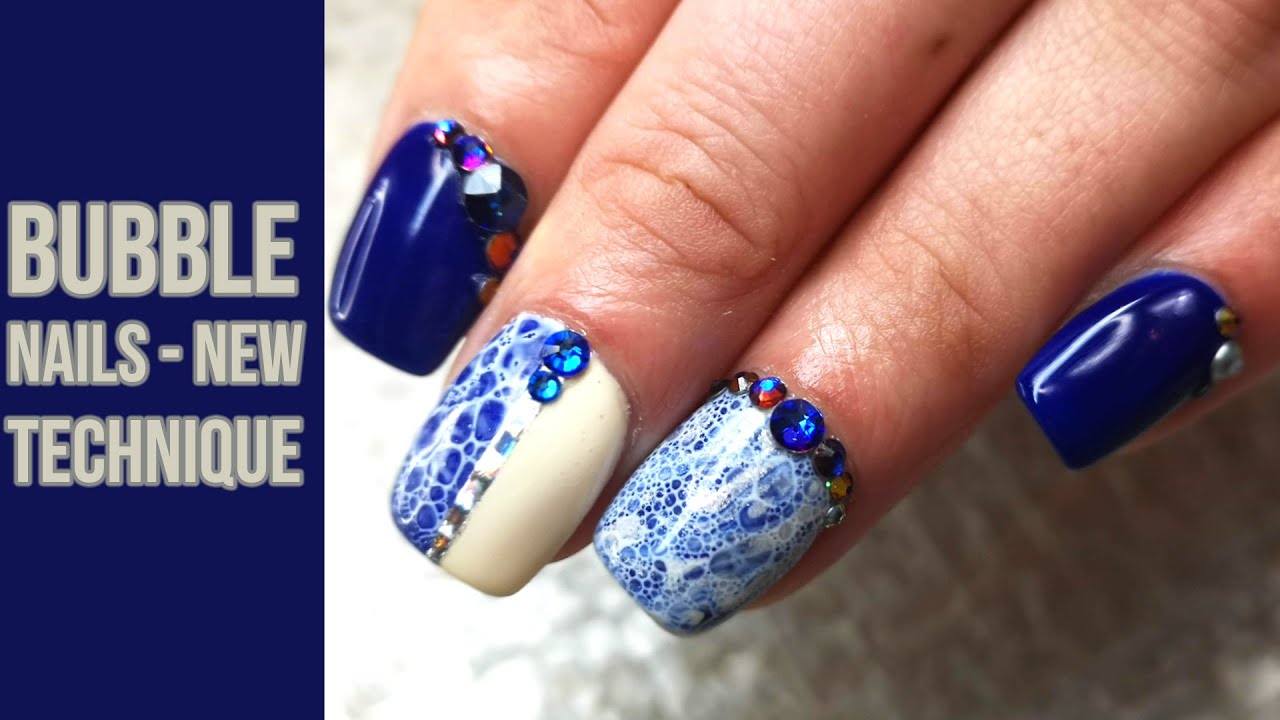 Bubble Nails with a New Technique on Short Nails