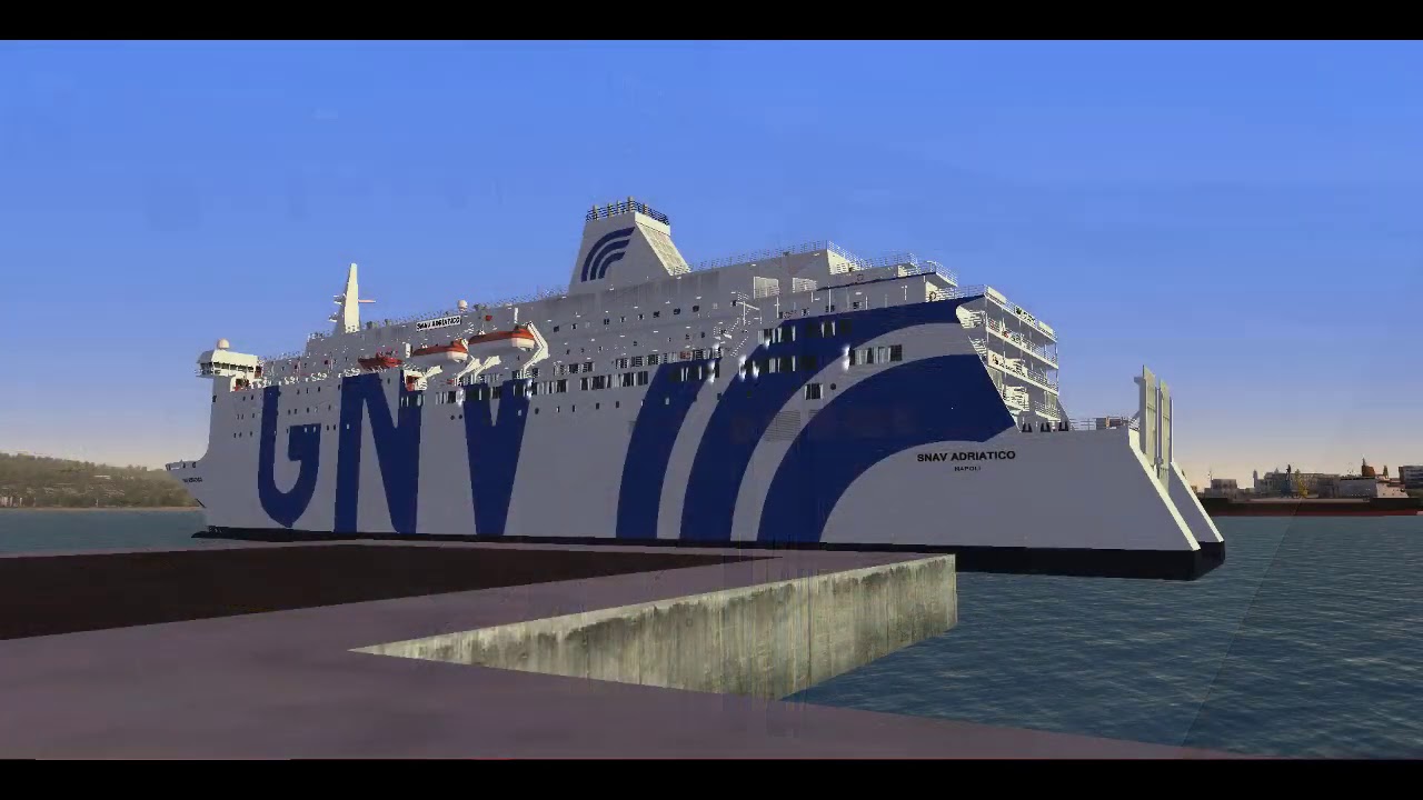 [Vehicle Simulator] ARRIVAL GNV ADRIATICO AT TANGERI
