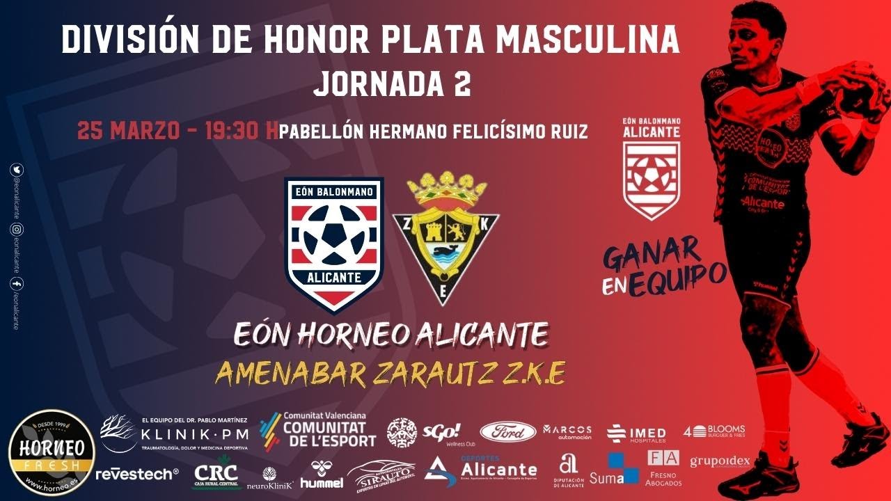EÓN HORNEO ALICANTE Vs AMENABAR ZARAUTZ J2 #dhplatamasc