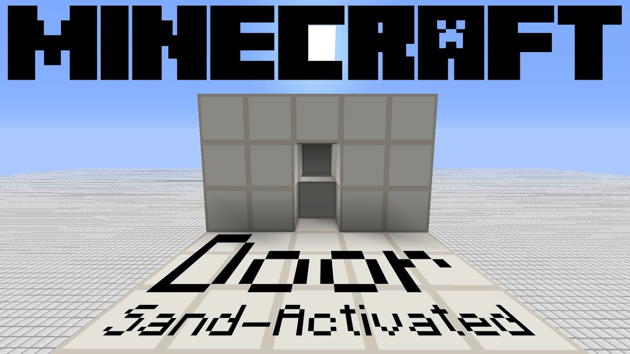 Sand/Gravel Activated Door | Redstone with GusGold | RE: AdmiralRedstone