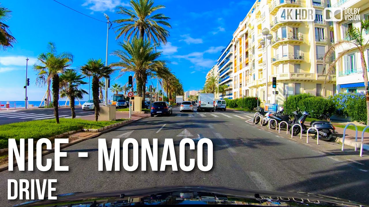Scenic Drive From Nice City to Monaco - 🇫🇷 France [4K HDR] Driving Tour