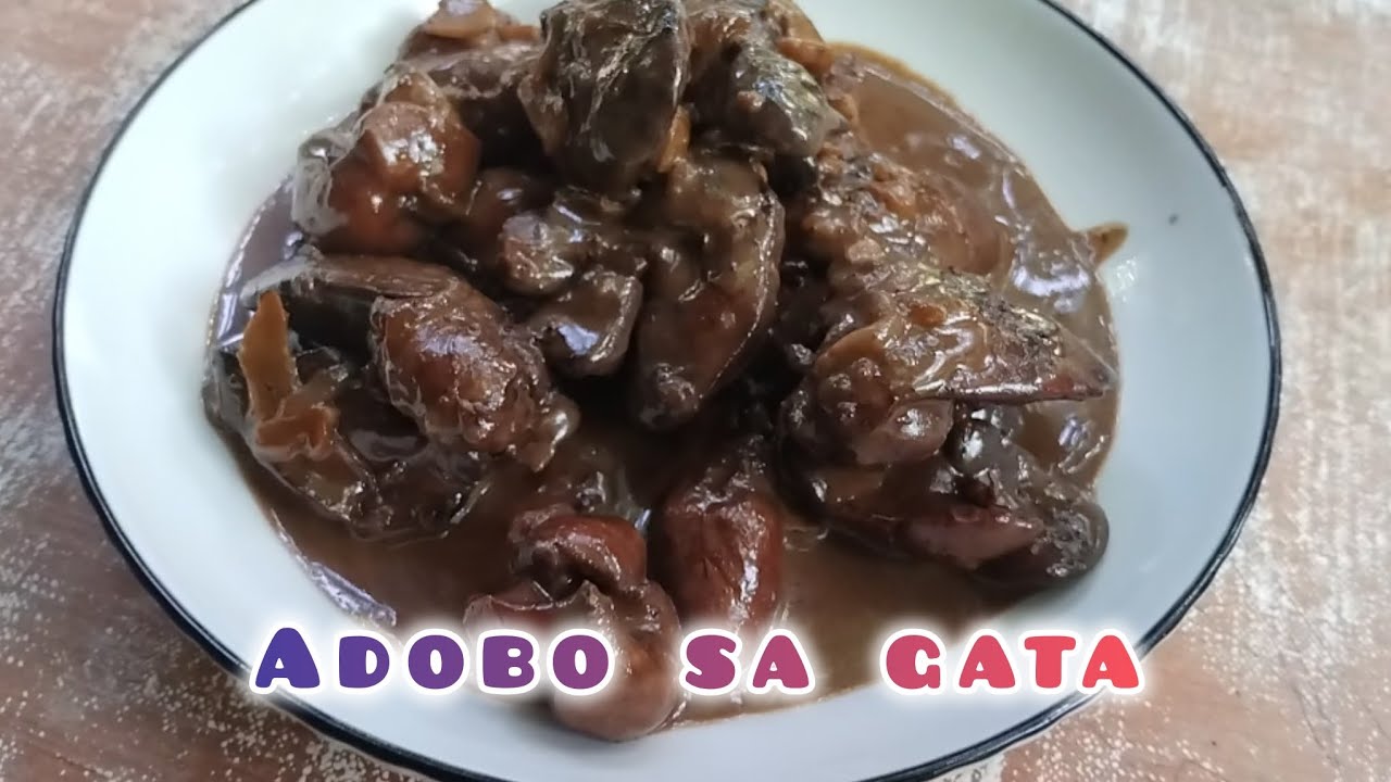 Atay ng Manok recipe Adobo sa Gata