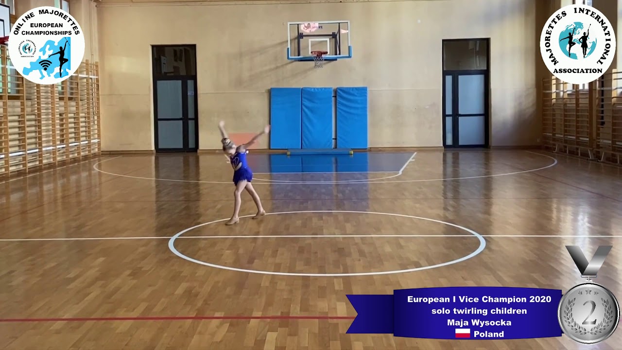 solo twirling children - European I Vice Champion 2020 - Maja Wysocka