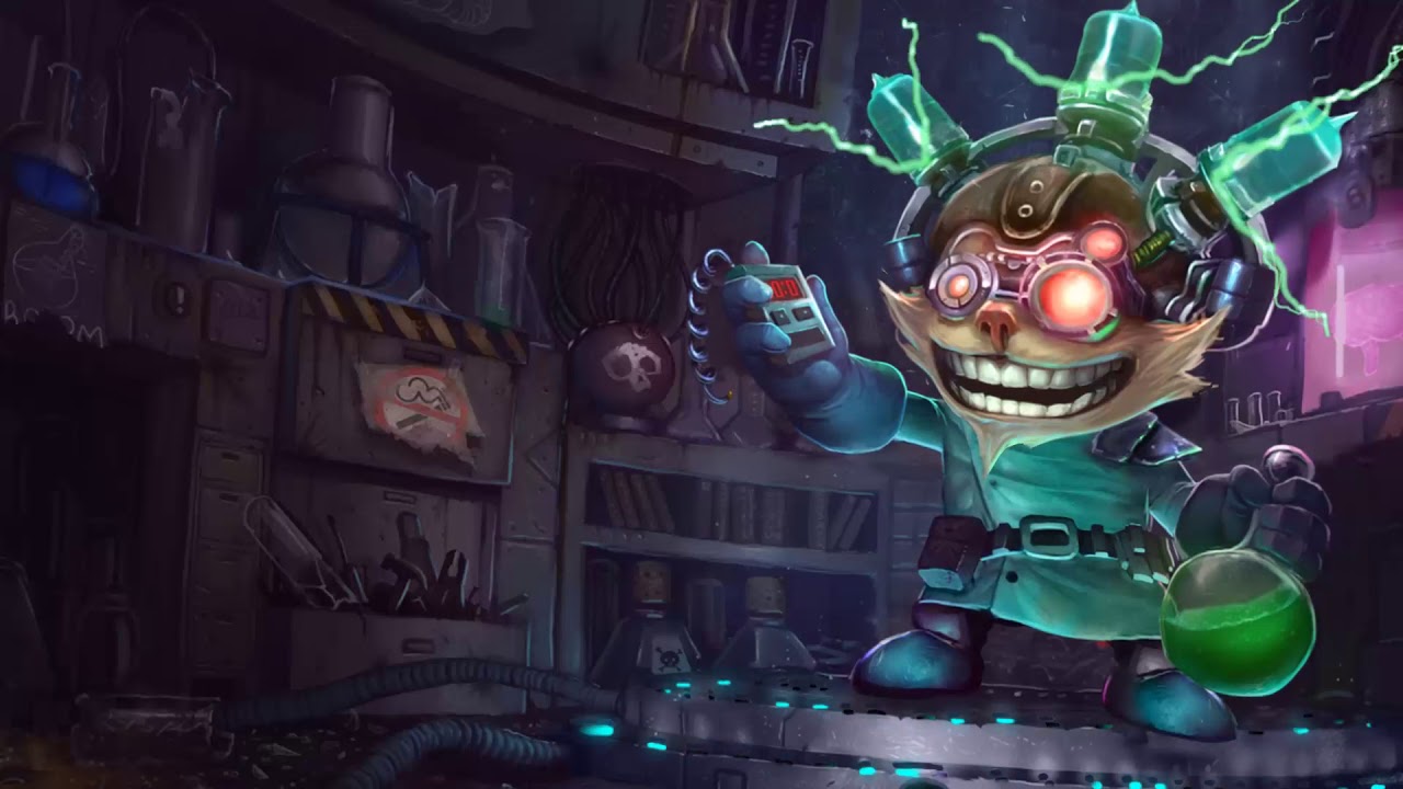 Mad Scientist Ziggs - Animated Splash Art (Fanmade)
