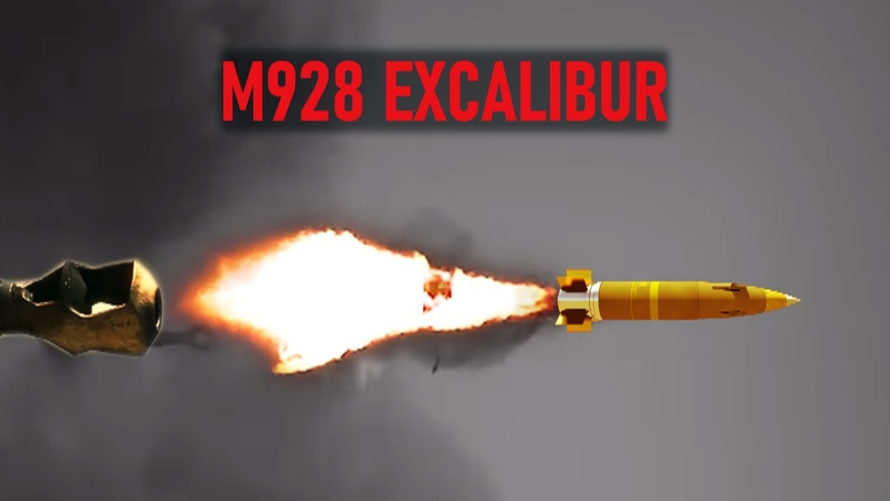 Выстрел на 70 км из гаубицы. Excalibur