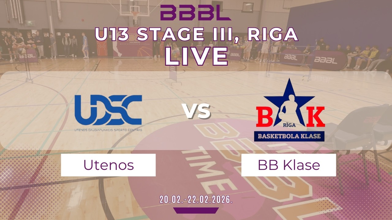 Utenos DSC 2013 vs Basketbola klase 2013 | BBBL U13 | Stage III