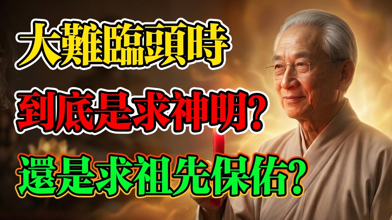 南懷瑾：遇到困難時，究竟該求神還是求祖先？很多人一開始順序就搞錯了！#南懷瑾 #佛學智慧 #因果輪迴 #玄學命理 #傳統文化 #佛學 #佛法 #家族業力 #神明供奉