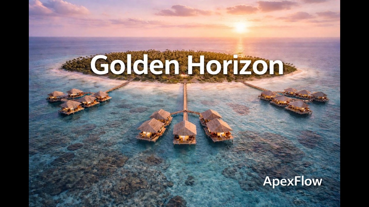 ApexFlow – Golden Horizon | Tropical Chill Music | Maldives Sunset
