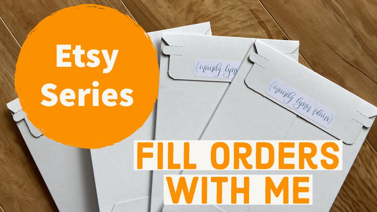 Fill Orders with Me || Etsy Sticker Shop Vlog || Mandy Lynn Plans