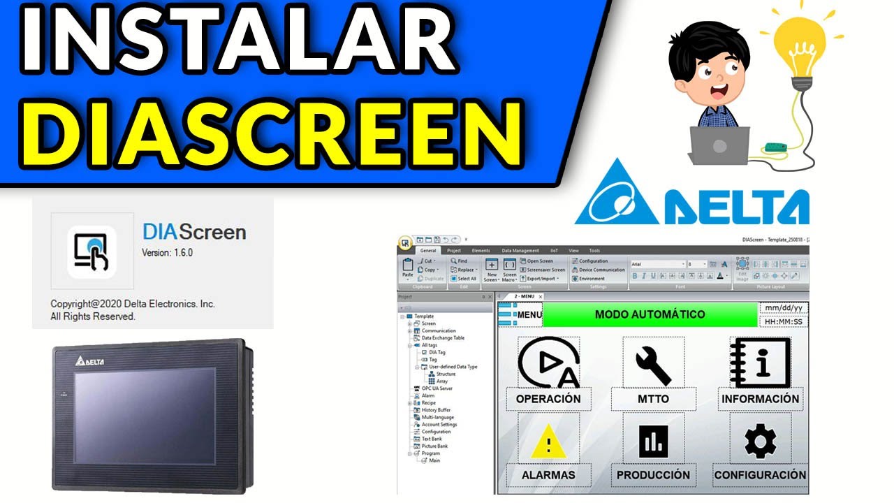 🔵✅INSTALAR DIASCREEN - HMI DELTA