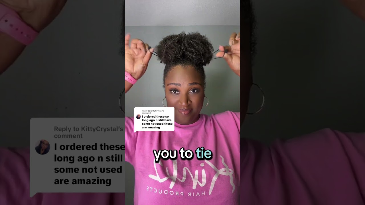 Used to use shoe strings for my curls&hellip; Kinkz hair ties saved me! Shop now on TikTok Shop. #Kinkz