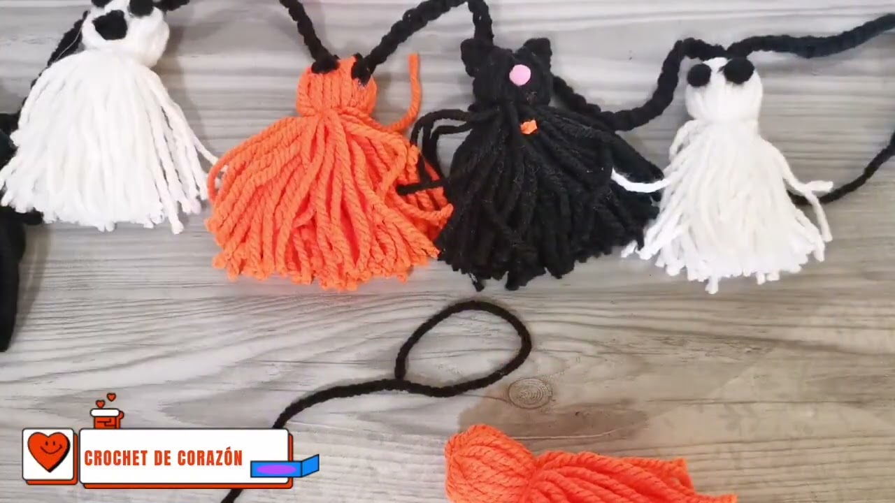 Потрясающая гирлянда на Хэллоуин или День мертвых 🎃🦇, которую очень легко сделать самостоятельно💁...