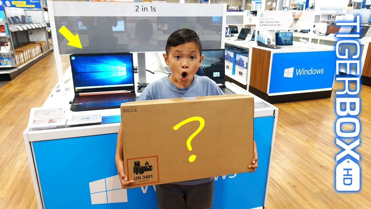 Tiger get a New Gaming Laptop for School!!! - TigerBox HD 💻🎮🚀