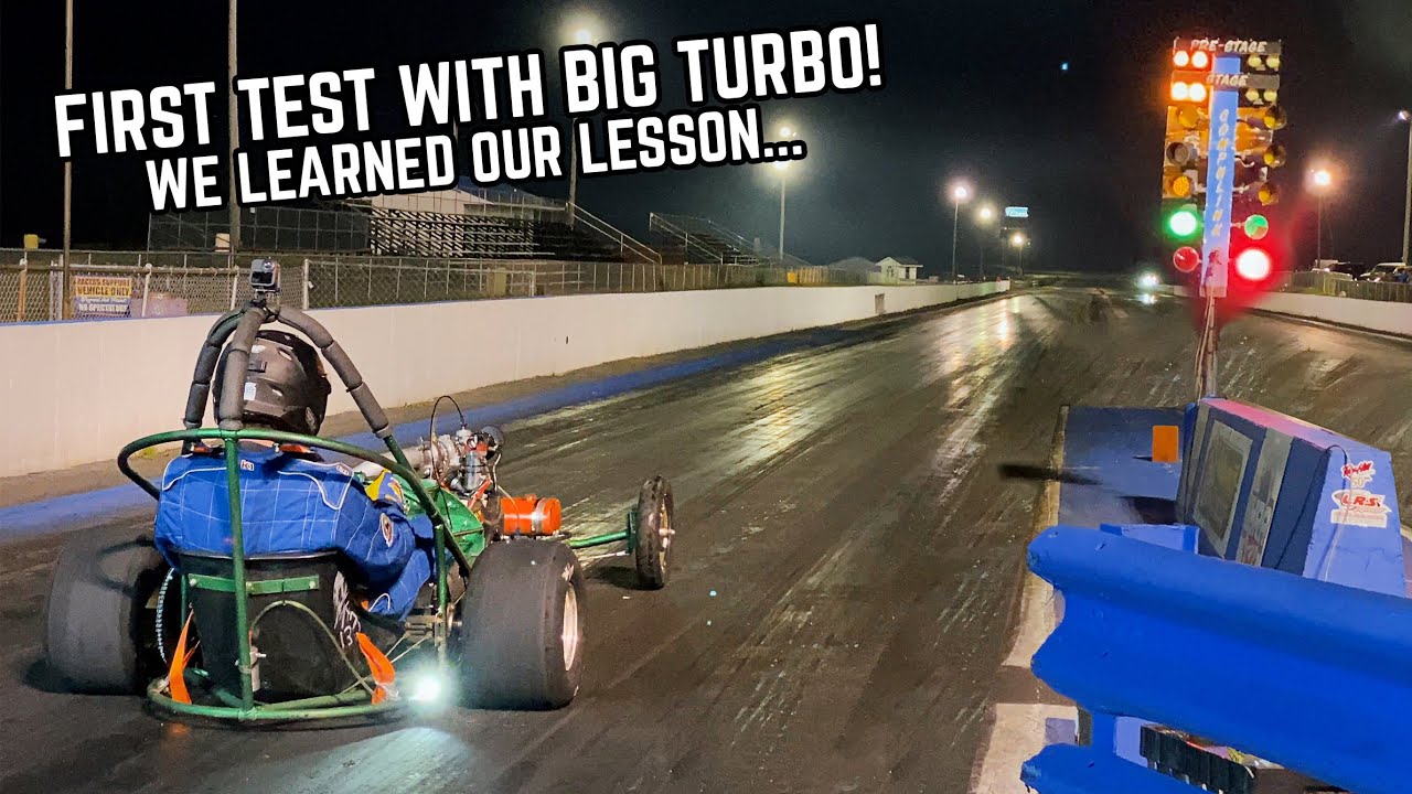 670cc Dragster Returns to the Track with New BIG Turbo Setup!
