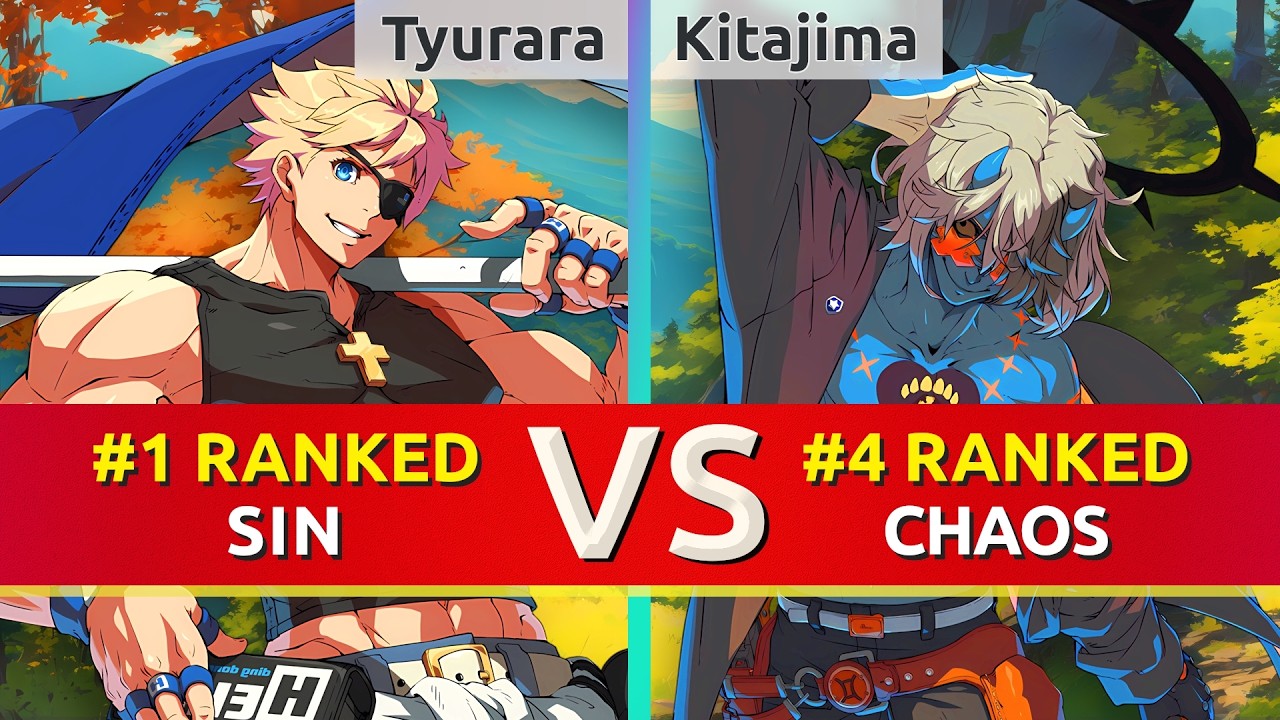GGST ▰ Tyurara (#1 Ranked Sin) vs Pomeranian Kitajima (#4 Ranked Happy Chaos). High Level Gameplay