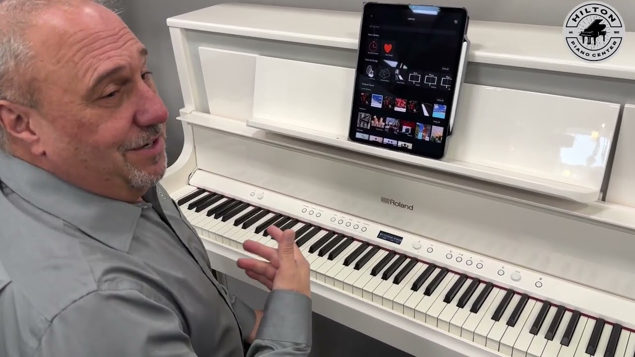 Amazing Roland LX 708 in Polished WHITE!!  Bob's In Depth Demo