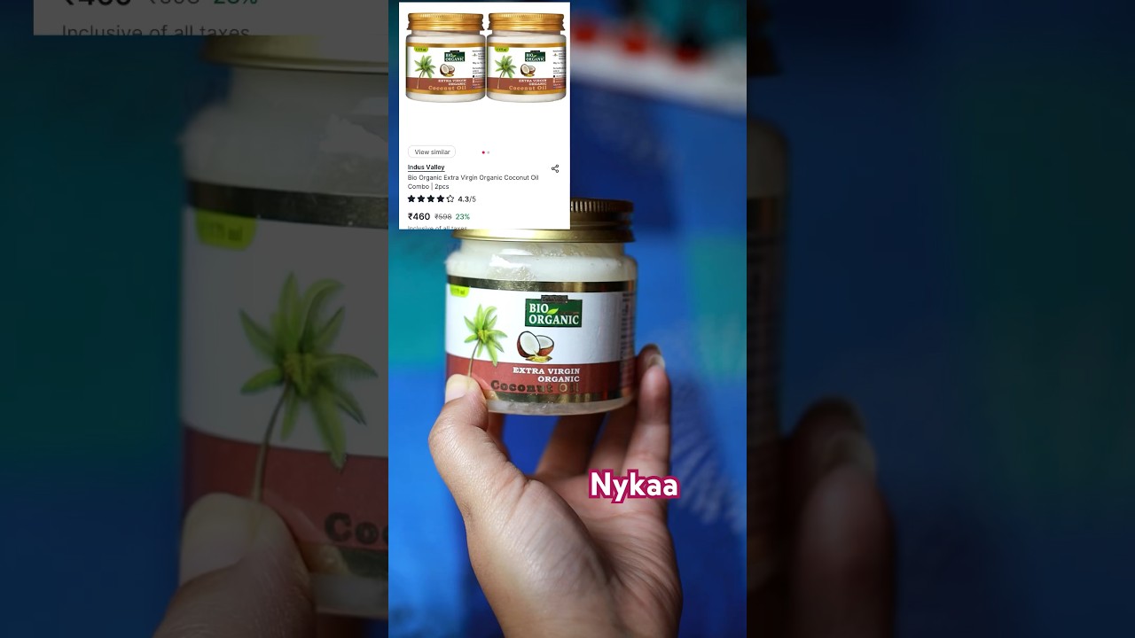 Bio Organic Extra Virgin Organic Coconut Oil From Nykaa&hellip;#coconutoil #haircare #nykaa #shorts #viral