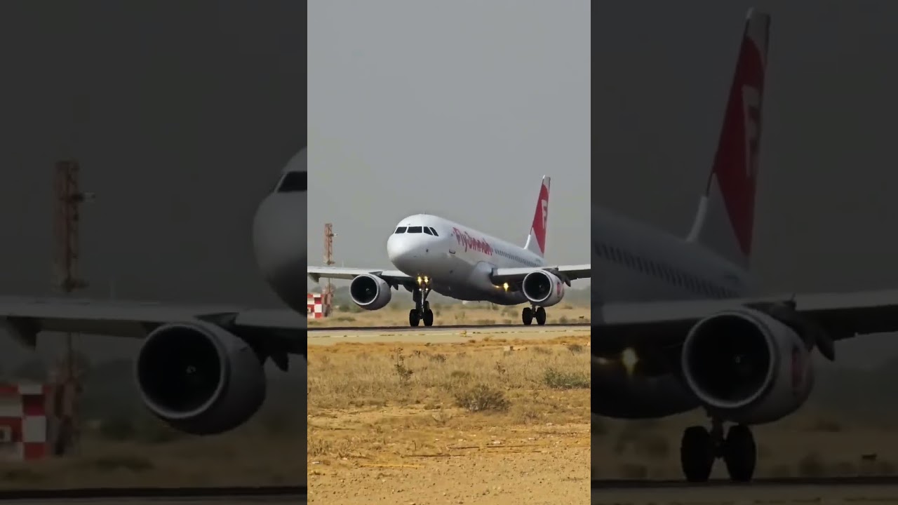 Fly Jinnah smooth landing #aviation #travel #shorts #aboveskies