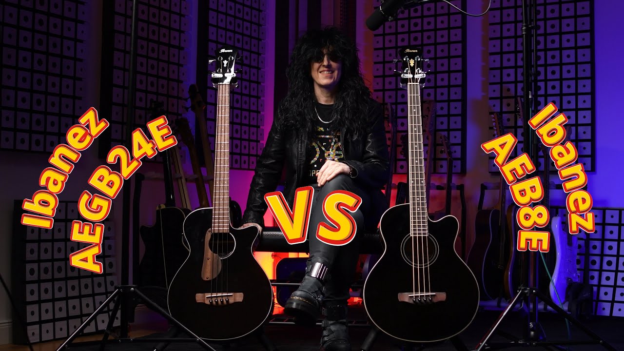 Ibanez AEGB24E vs Ibanez AEB8E Acoustic basses comparison