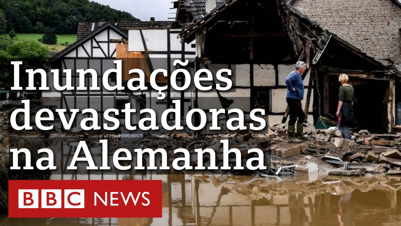 Chuva recorde provoca enchentes e mortes na Alemanha
