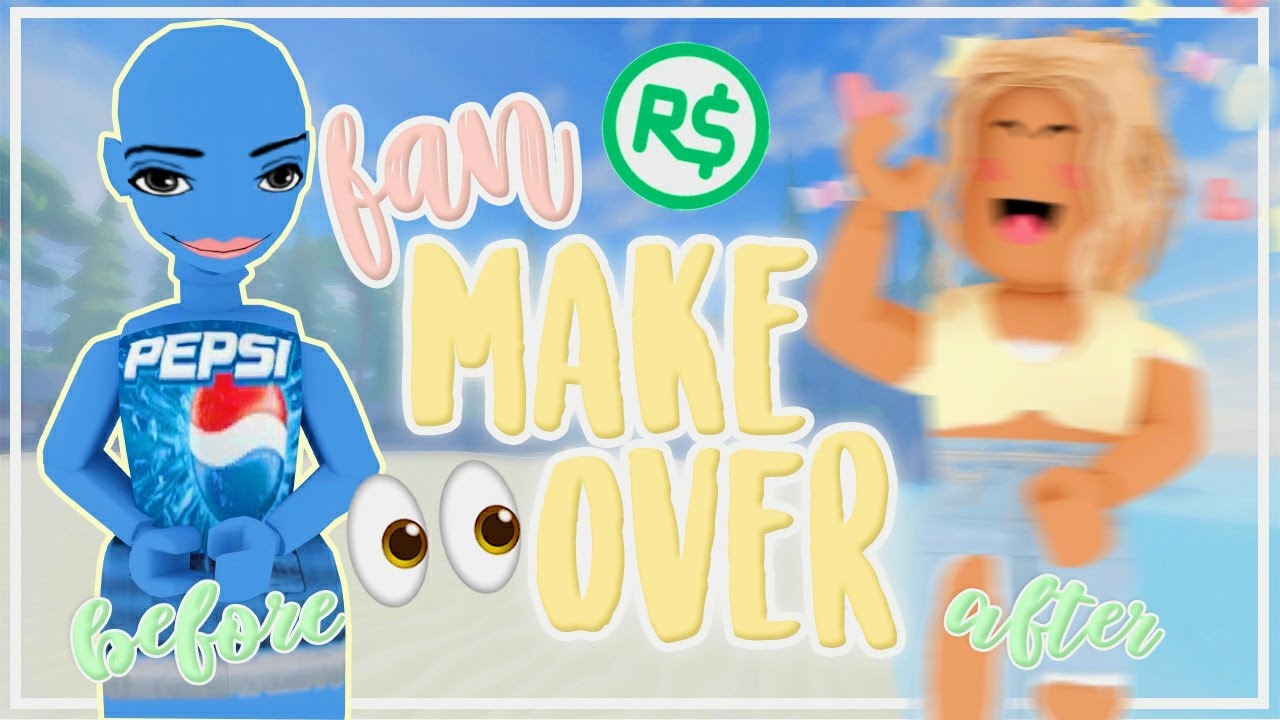 GIVING A FAN A ROBLOX MAKEOVER!! (did she like it..? 👀)