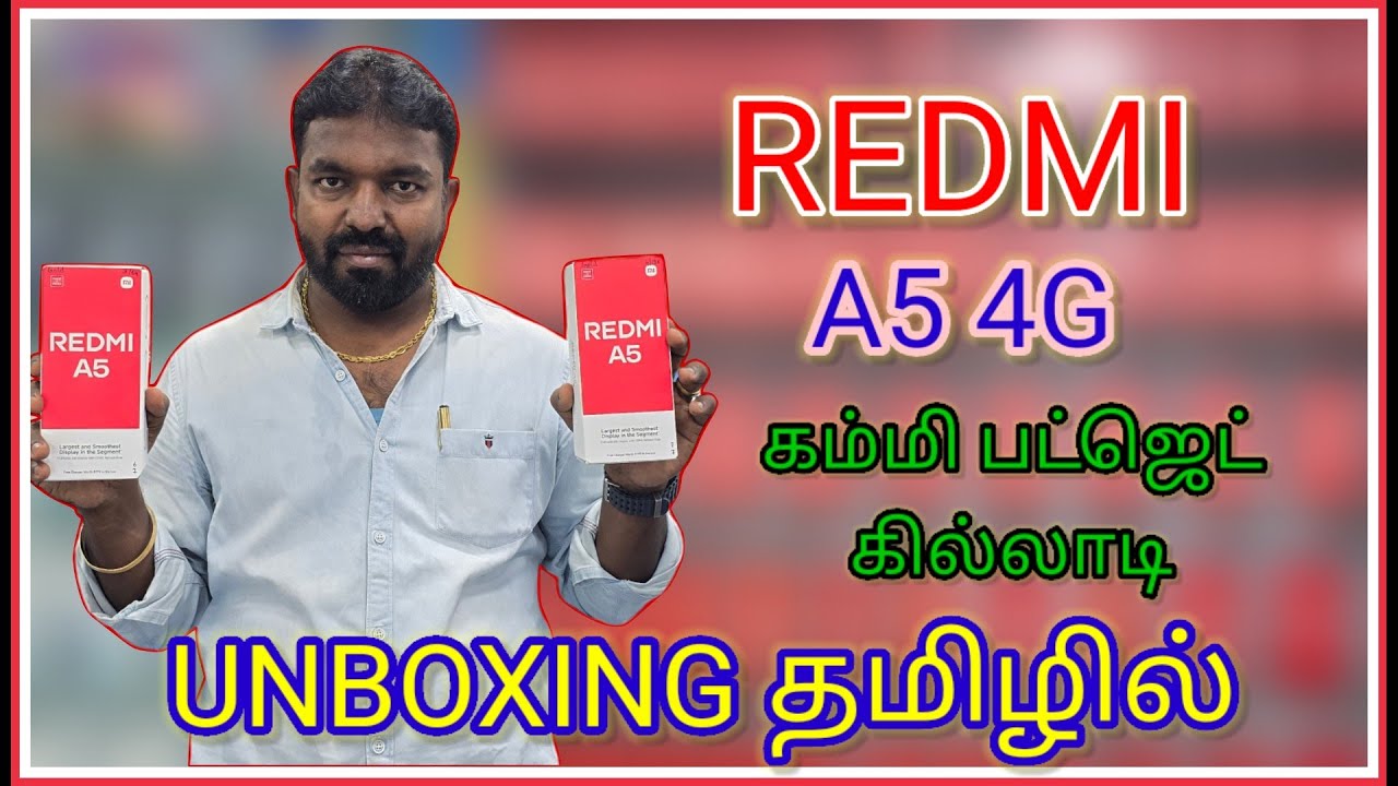 REDMI A5 BUDGET KILLADI PHONE UNBOXING AND REVIEW TAMIL