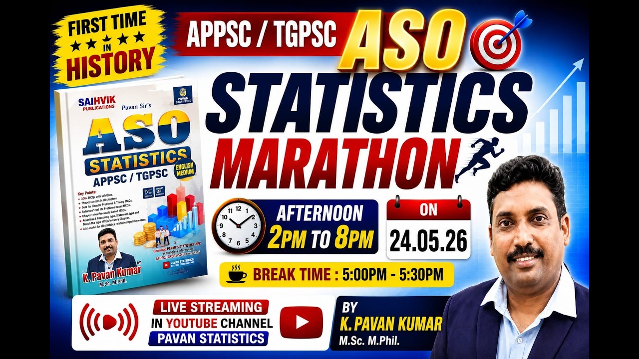 ASO STATISTICS MARATHON CLASS BY PAVAN SIR
