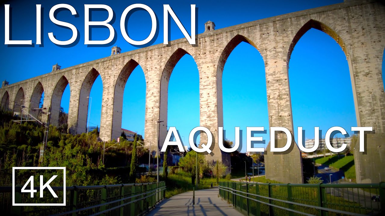 LISBON AQUEDUCT Virtual Tour - Campolide Train Station - Portugal 2021 [4K 60fps] ASMR