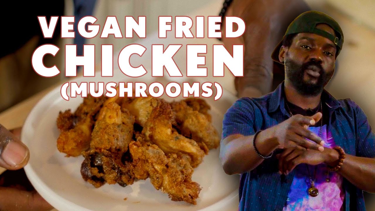 Vegan Fried Chicken Using Oyster Mushrooms | Saintz Kitchen Feat. Paranom