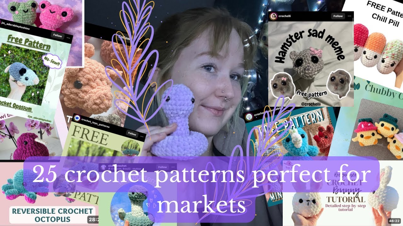 25 crochet patterns perfect for markets // free amigurumi patterns