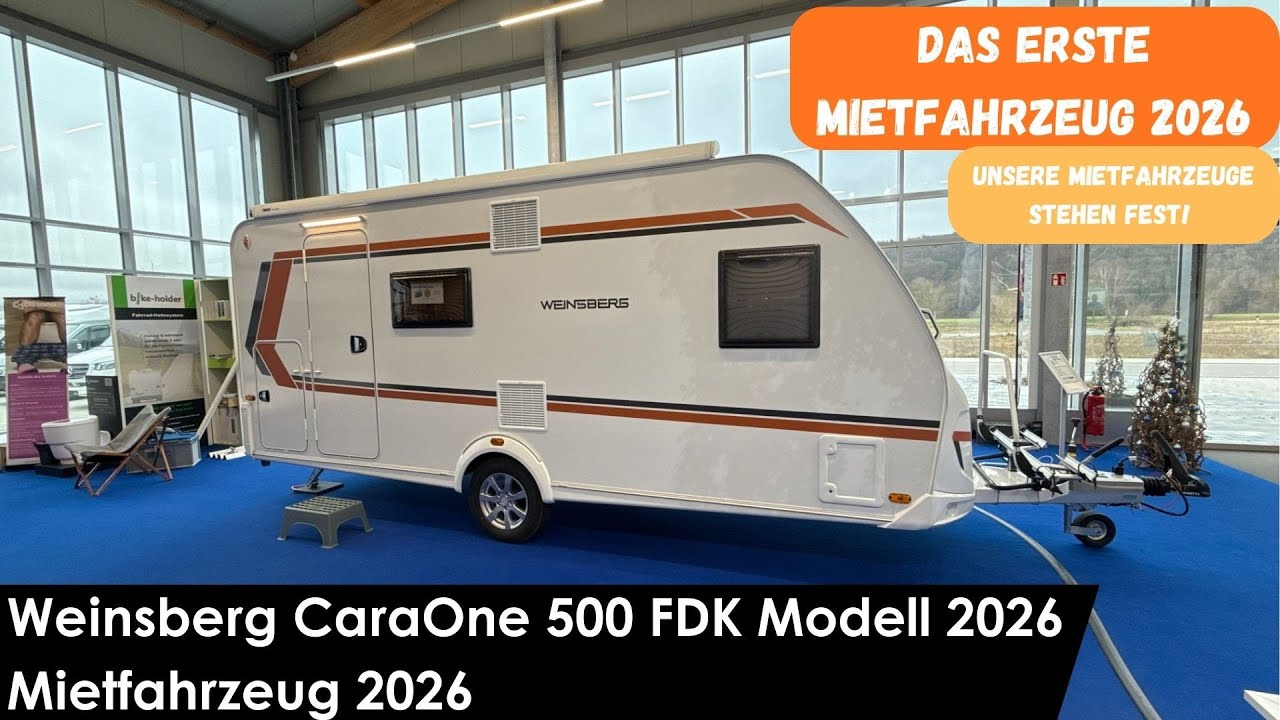 Unsere Mietfahrzeuge stehen fest! Weinsberg CaraOne 500 FDK